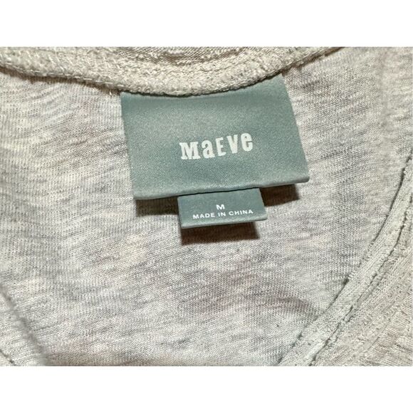 Maeve Anthropologie lagenlook Northward Swing Dress Patchwork Neutral Linen Cott - Picture 4 of 12